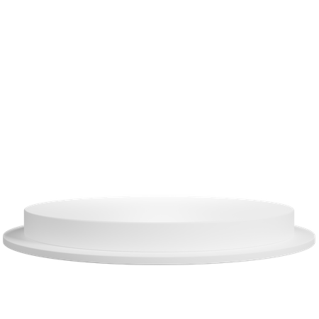 Weißer Podestsockel  3D Icon