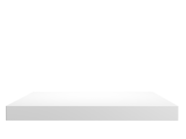 Weißer quadratischer Sockel  3D Icon