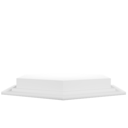 Weißer Sockel  3D Icon