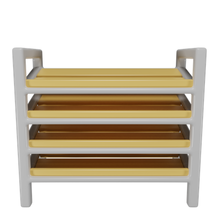 Weißes Regal  3D Icon