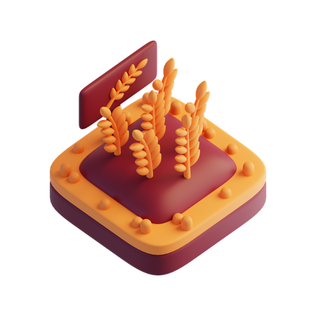 Weizen  3D Icon