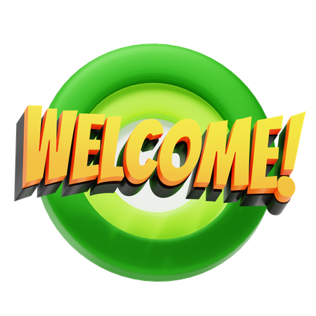 Welcome  3D Icon