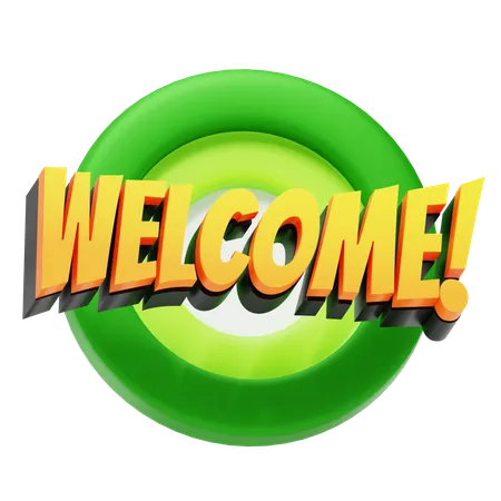 Welcome  3D Icon