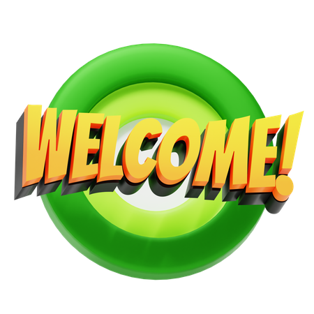 Welcome 3D Icon