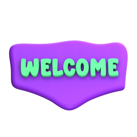 Welcome  3D Icon