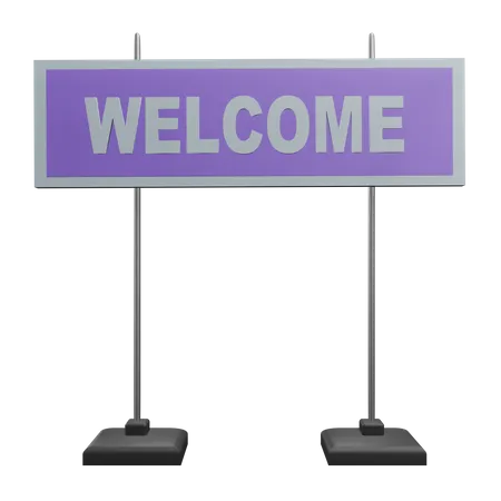 Welcome Board  3D Icon