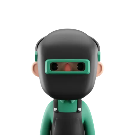 Welder Man  3D Icon