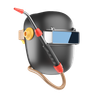 welding mask 3d logo