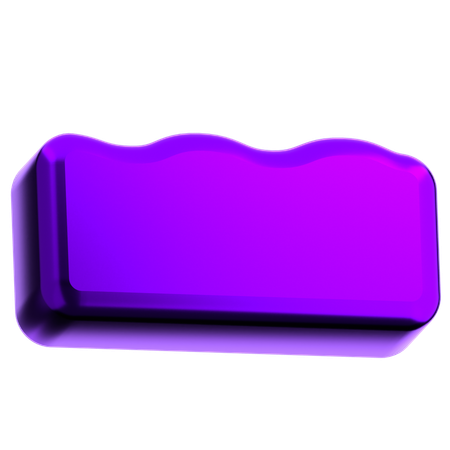 Welle abstrakte Form  3D Icon