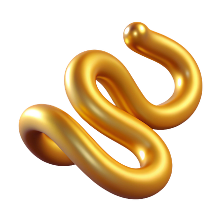 Schnörkellinie  3D Icon