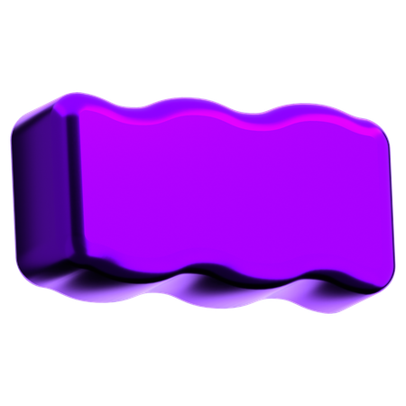 Wellige abstrakte Form  3D Icon