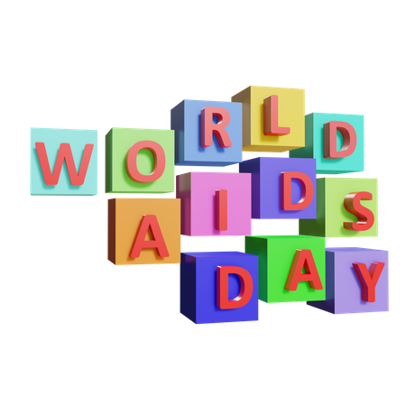 Welt-AIDS-Tag  3D Illustration