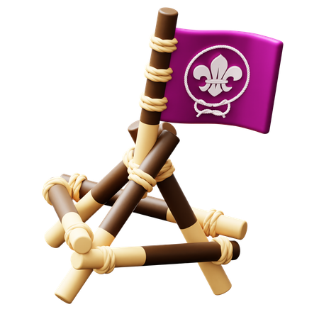 Weltpfadfinderflagge  3D Icon