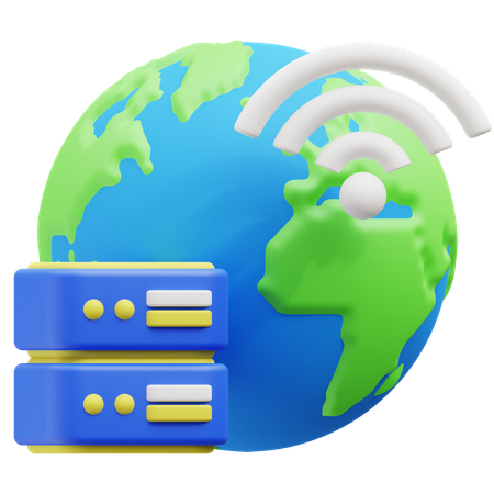 Weltserver  3D Icon