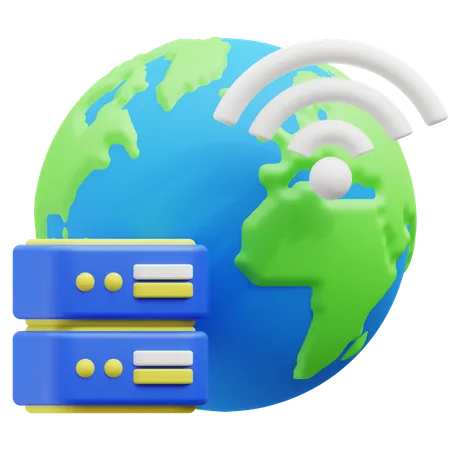 Weltserver  3D Icon