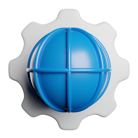 Weltgitter  3D Icon