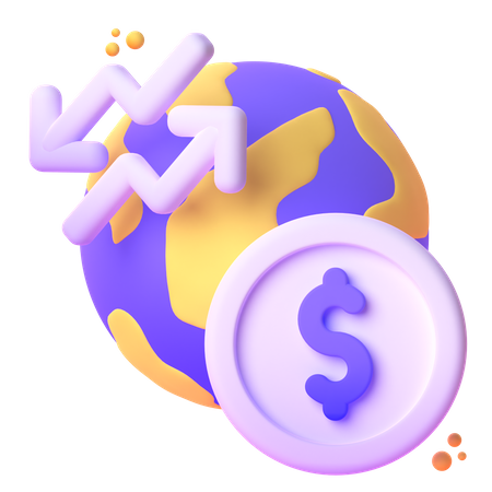 Weltinflation  3D Icon