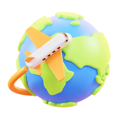 Weltreise  3D Icon