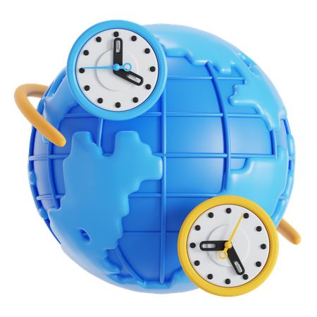 Weltuhr  3D Icon