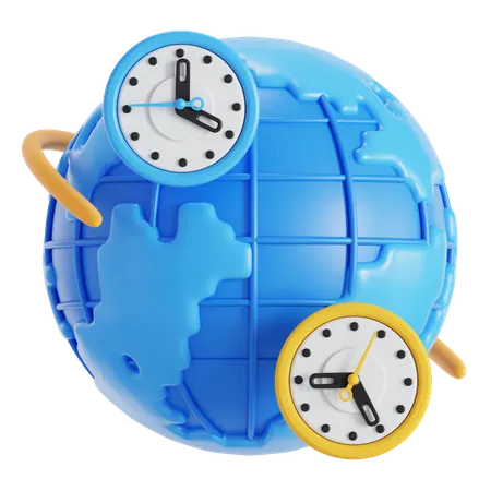Weltuhr  3D Icon