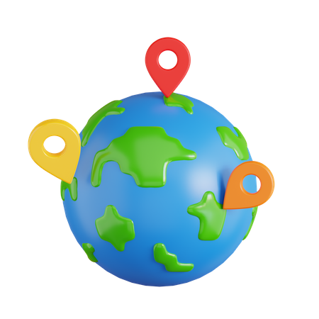Reiseziel der Welt  3D Icon