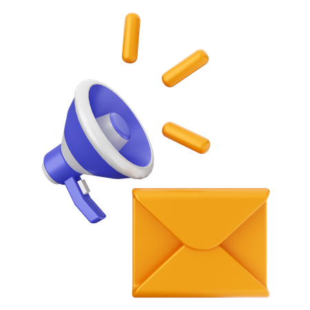 Werbe-E-Mail  3D Icon