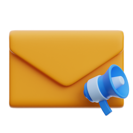 E-Mail mit Werbeaktionen  3D Icon