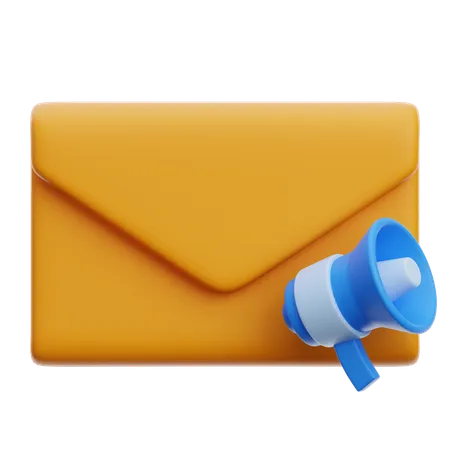 E-Mail mit Werbeaktionen  3D Icon