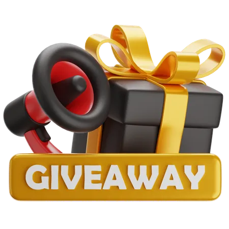 Ankündigung eines Giveaways  3D Icon