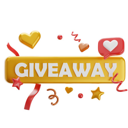 Giveaway-Benachrichtigung  3D Icon