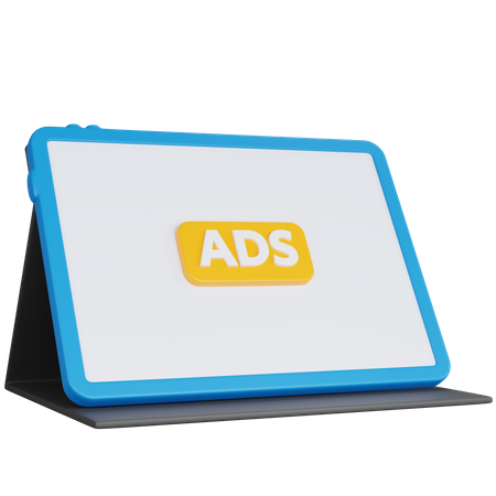 Werbe-Tablets  3D Icon