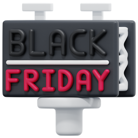 Black Friday Aktion  3D Icon