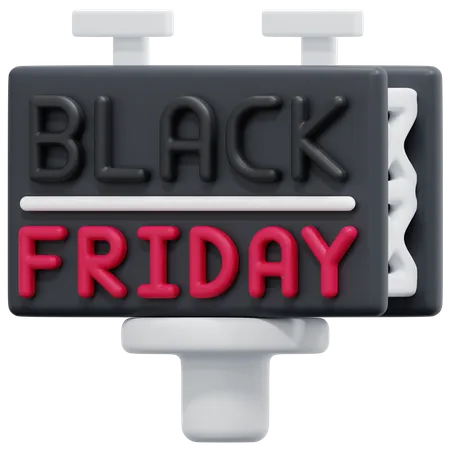 Black Friday Aktion  3D Icon