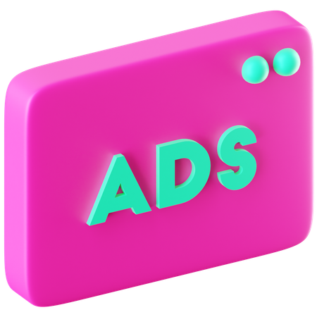 Werbung  3D Icon