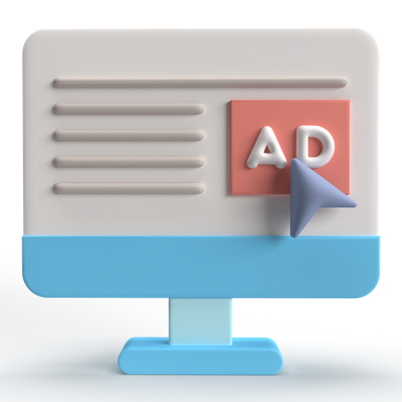 Werbung  3D Icon