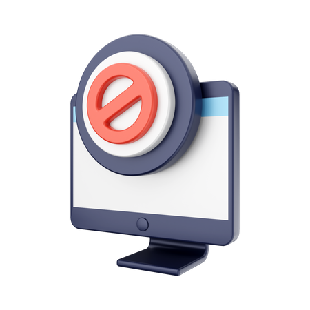 Werbung blockieren  3D Icon