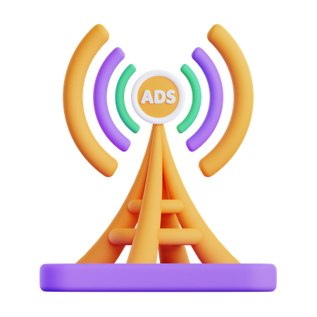 Werbung für eine Radiosendung  3D Icon