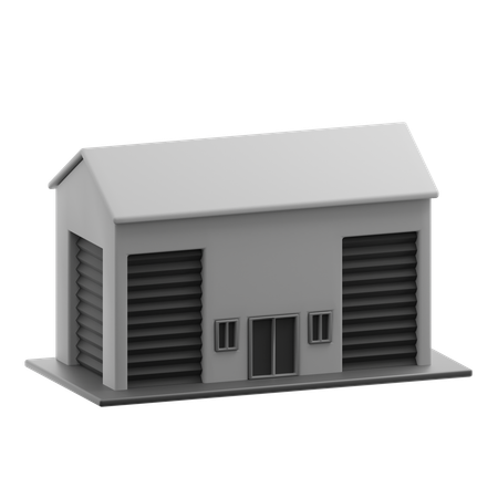 Werehouse building  3D Icon