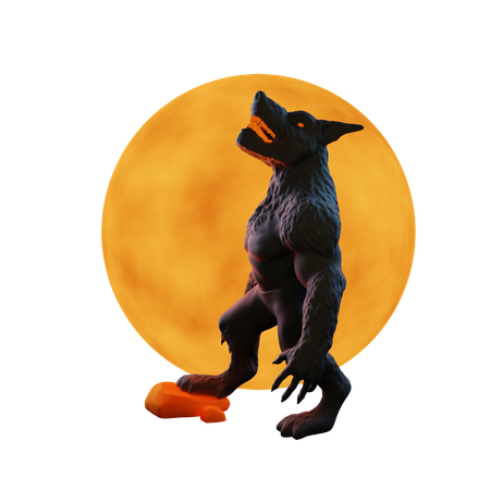 Werewolf 3D Illustration