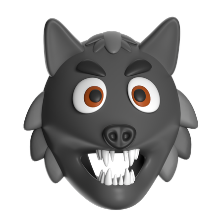Werewolf Head  3D Icon