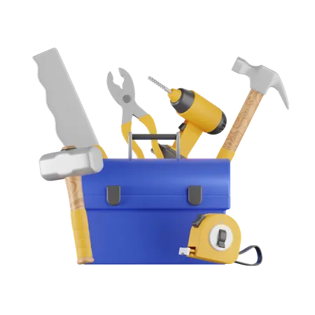 Werkzeuge Zimmerei  3D Icon