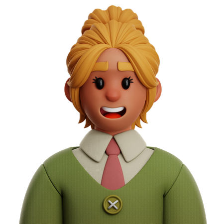 WEST BUSINESSWOMAN  3D Icon