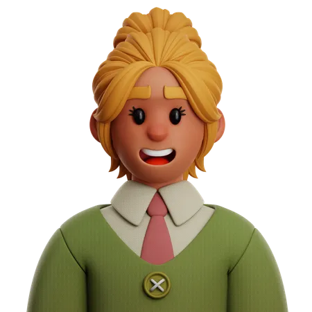 WEST BUSINESSWOMAN  3D Icon