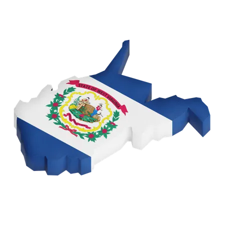 West Virginia  3D Icon