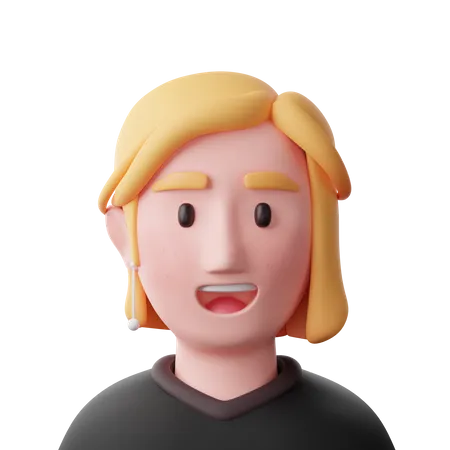 West Woman  3D Icon