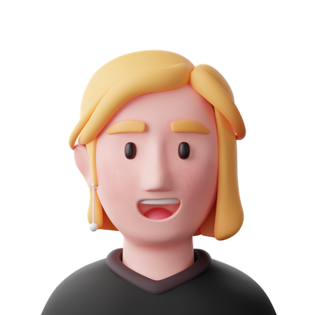 West Woman  3D Icon
