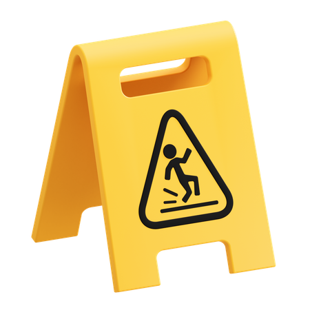 Wet Floor  3D Icon