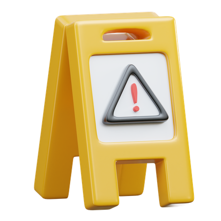 Wet Floor Caution  3D Icon