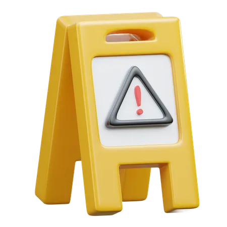 Wet Floor Caution  3D Icon
