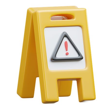 Wet Floor Caution  3D Icon